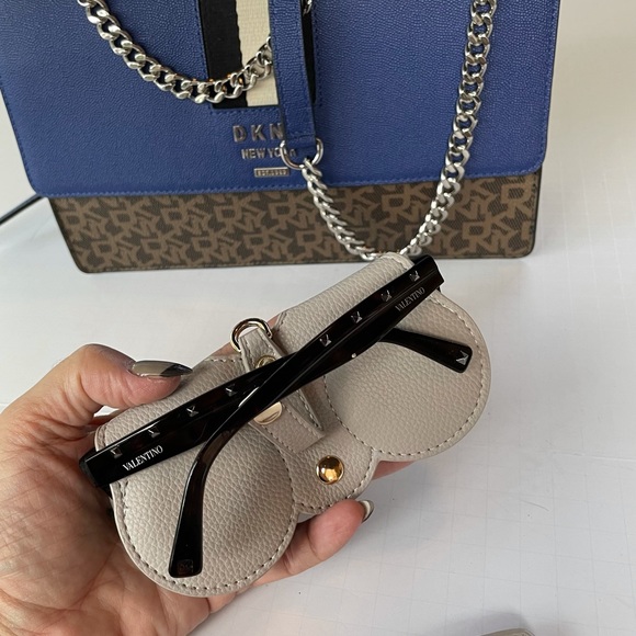 Leather Eyeglasses Case Bag Keychain Charm Decoration Pendant Gift Acces… - Picture 11 of 11